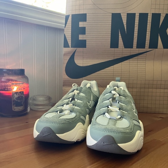 Nike Tech Hera Light Silver/Sail/Flat Pewter/Mica Green Size 10 New Without Box - Picture 2 of 6